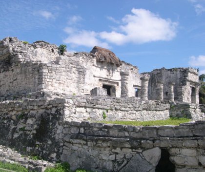 a photo of the ruins in Tulum